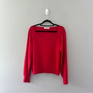 Aldo Martins Red Square Neck Sweater Knit